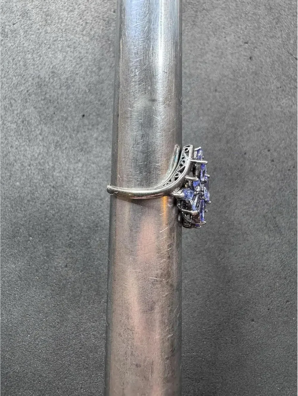Purple Stauer Sterling Silver 925 Iolite Ring Size 6